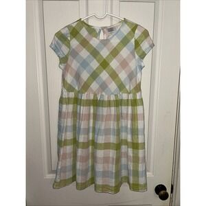 Peyton & Parker Girls Dress Size 12 Gingham, blue pink green